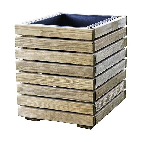 Cerland Horizon Outdoor Square Wooden Planter Tall 40cm 8 Cerland Horizon Outdoor Square Wooden Planter Tall 40cm - Image 6