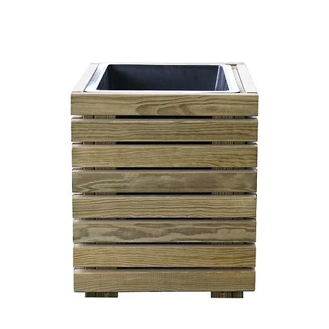 Cerland Horizon Outdoor Square Wooden Planter Tall 40cm 9 Cerland Horizon Outdoor Square Wooden Planter Tall 40cm - Image 7