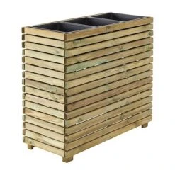 Cerland Horizon Outdoor Rectangular Wooden Planter Tall 90cm -FruitHaven Shop 004033