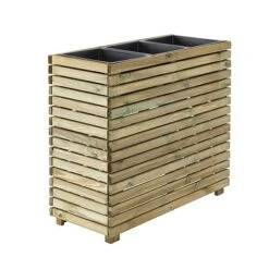 Cerland Horizon Outdoor Rectangular Wooden Planter Tall 90cm -FruitHaven Shop 004033 HD20 20Copie