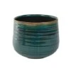 Pot Como Turquoise H17Cm D21Cm 2 Pot Como Turquoise H17Cm D21Cm -FruitHaven Shop 136350