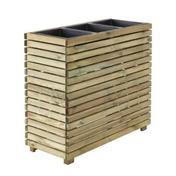 Cerland Horizon Outdoor Rectangular Wooden Planter Tall 90cm -FruitHaven Shop 3598740040334