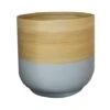 Bamboo Grey Planter D28Cm 1 Bamboo Grey Planter D28Cm -FruitHaven Shop BGP28