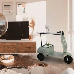 Idooka Green Metal Scooter Side Table 13 Idooka Green Metal Scooter Side Table -FruitHaven Shop BT1000 BARS.GREEN .LifestyleLivingRoom