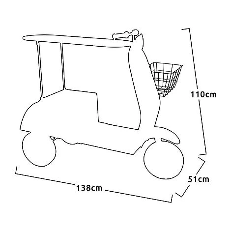 Idooka Green Metal Scooter Side Table 11 Idooka Green Metal Scooter Side Table - Image 9