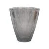 Charcoal Ribbed Vase H24.5Cm W21.5Cm -FruitHaven Shop CRV21