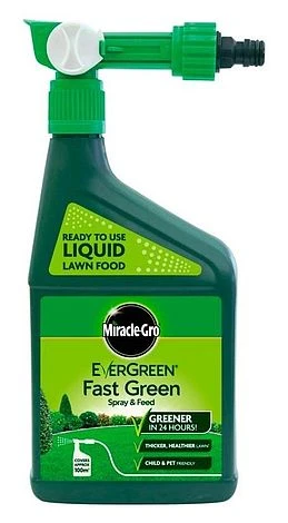 Miracle-Gro EverGreen Fast Green Spray & Feed Lawn Food 1L (119665) 3 Miracle-Gro EverGreen Fast Green Spray & Feed Lawn Food 1L (119665)