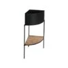 Indoor Kensington Metal Corner Planter Stand In Black H76Cm W30Cm 2 Indoor Kensington Metal Corner Planter Stand In Black H76Cm W30Cm -FruitHaven Shop IKMCPSB76 copy
