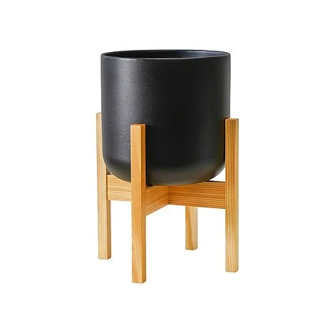 Lisbon Pot And Stand Anthracite D26Cm 3 Lisbon Pot And Stand Anthracite D26Cm