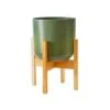 Lisbon Pot And Stand Olive D20.5Cm -FruitHaven Shop LPOST20