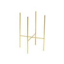 Luso Plant Stand In Gold H38Cm D27Cm