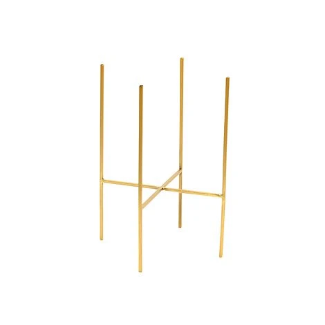 Luso Plant Stand In Gold H38Cm D27Cm 3 Luso Plant Stand In Gold H38Cm D27Cm