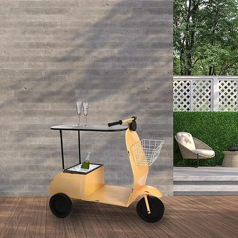 Idooka Green Metal Scooter Side Table 8 Idooka Green Metal Scooter Side Table - Image 6