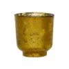 Metallic Gold Glass Holder H19Cm W15.5Cm 1 Metallic Gold Glass Holder H19Cm W15.5Cm -FruitHaven Shop MGGH15