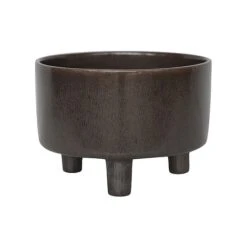 Pisa Reactive Glaze Bowl Mocha H14CM D19CM