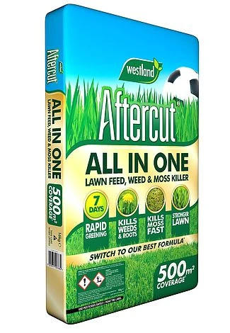 Westland Aftercut All In One Lawn Feed - Weed & Moss Killer Bag 500m2 (20400467) 3 Westland Aftercut All In One Lawn Feed - Weed & Moss Killer Bag 500m2 (20400467)