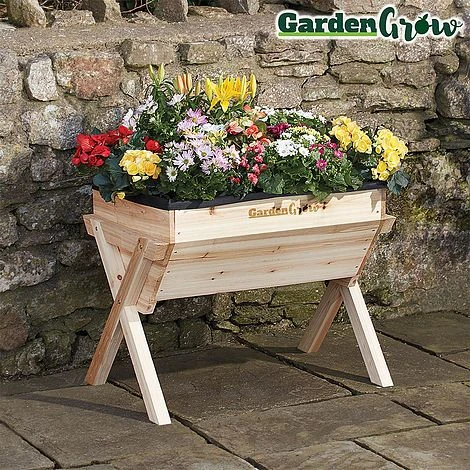 Garden Grow Medium Wooden Planter 3 Garden Grow Medium Wooden Planter